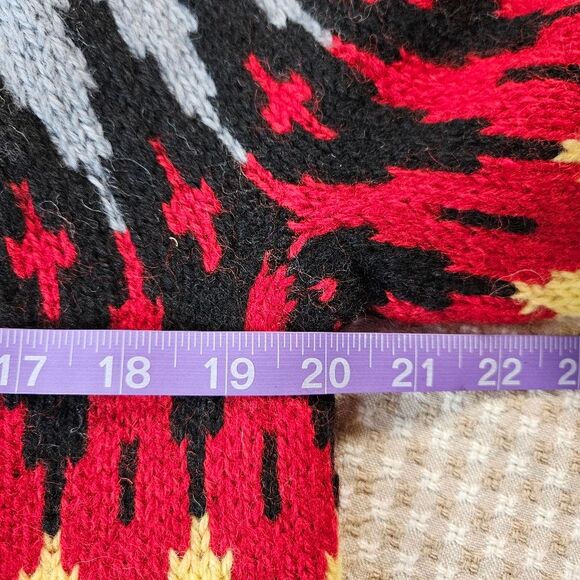 Vintage Lillunn Bold Fair Isle Norse Hand Knit Wool Pullover Long Sleeve Sweater - Picture 10 of 12